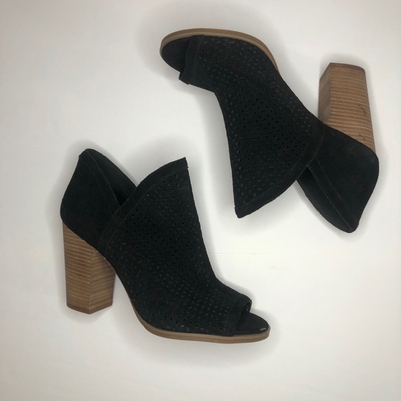 Lucky Brand Shoes - Lucky Brand Open Toe Suede Bootie Size 9